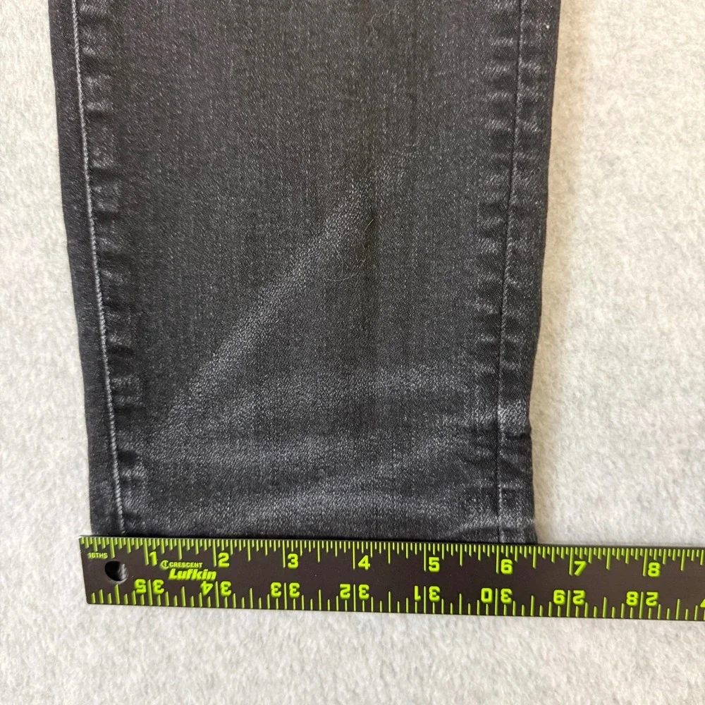 American Eagle Airflex+ Skinny Distressed Black Jeans 34x32 Ripped Denim